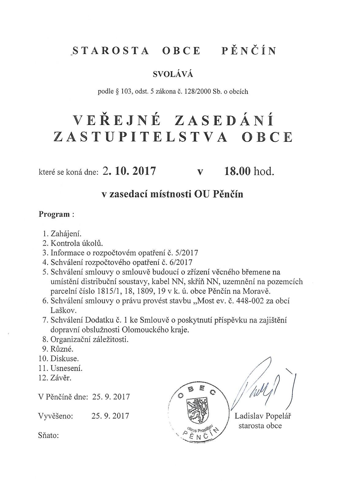 Veřejné zasedání ZO Pěnčín říjen 2017.jpg