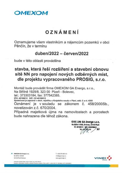 Oznámení o realizaci stavby obnovy sítě NN v obci Pěnčín_0001.jpg